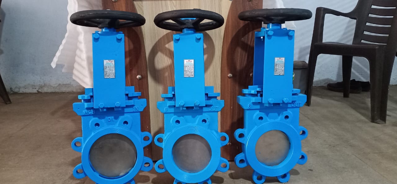 Triple Knife Gate Valves in Fabrication