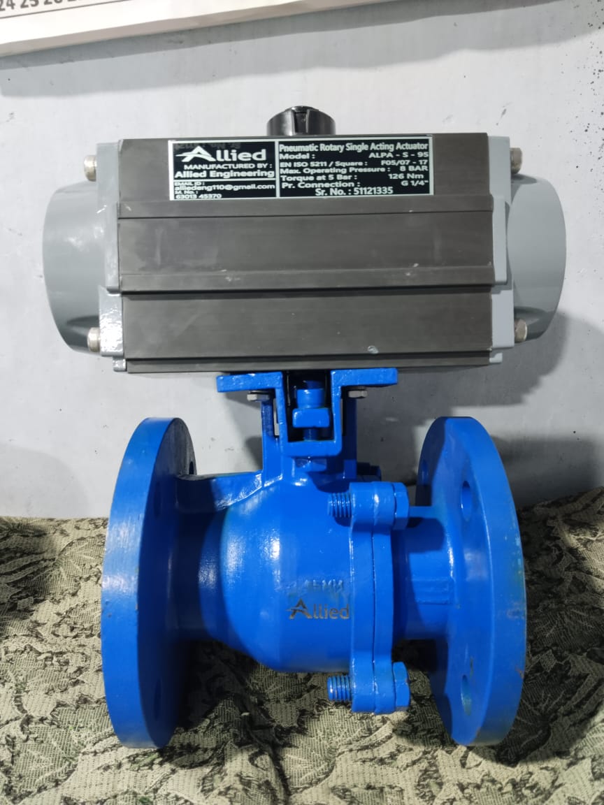 Pneumatic Actuated Valve with ALLIED Nameplate