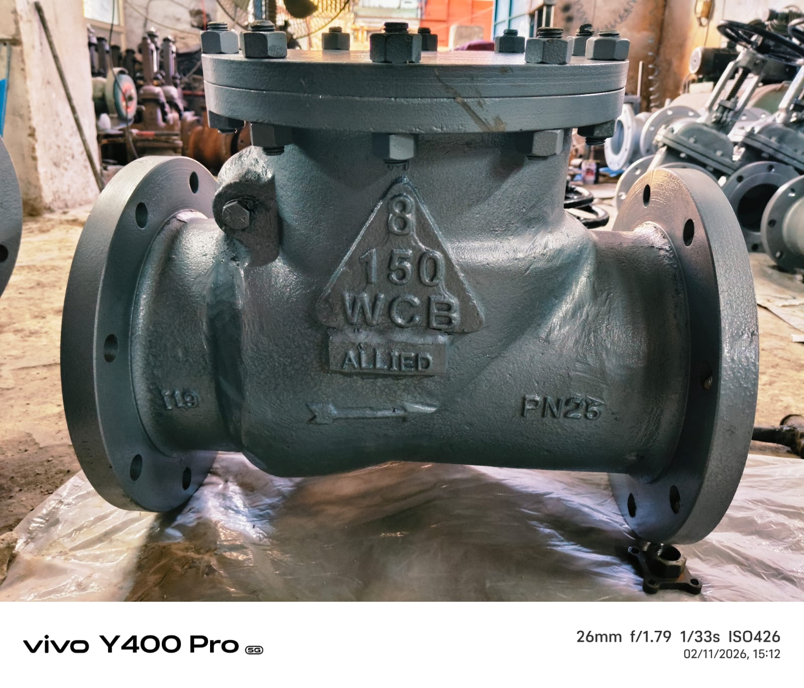 ALLIED 6" 150 WCB Swing Check Valve